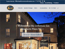 Tablet Screenshot of jeffersoninnsouthernpines.com